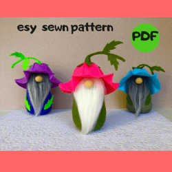 spring flower gnome pattern pdf