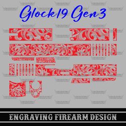 Engraving Firearms Design Glock19 Gen3 Scroll Design