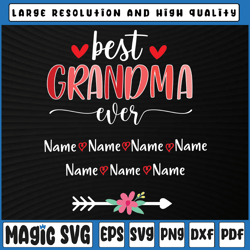 Personalized Best Grandma Ever Png, Gnome Valentine , Valentines Day For Grandma, Valentine Day, Digital Download