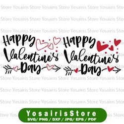 Happy Valentine's Day SVG, cut files for Cricut Silhouette. png jpg dxf eps pdf svg
