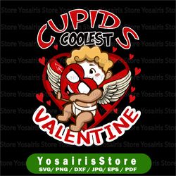 Cupid's Coolest Valentine Svg | Valentine Cupid | Red Cupid Valentine SVG | Coolest Valentine PNG | Coolest Cupid