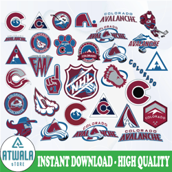 Colorado Avalanche Bundle Svg, Avalanche Svg, NHL svg, hockey cricut, Download