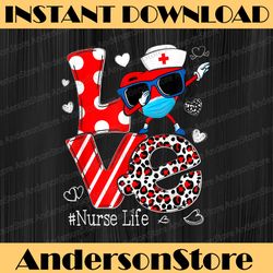 Love Dabbing Heart Nursing PNG, Nurse Life Valentines Png, Cute Nurse Png, Nurse Valentine Png, Love Nurse Png