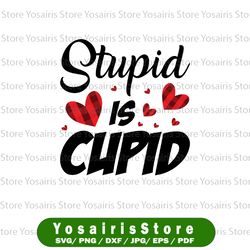 Stupid Is Cupid PNG, Cupid PNG, Buffalo Plaid, Stupid Cupid PNG, Valentine's Day PNG, Sublimation,