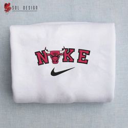 Nike Chicago Bulls Embroidered Unisex Shirt, Bulls NBA T Shirt, Basketball, NBA Embroidery Hoodie, NBA Sweatshirt