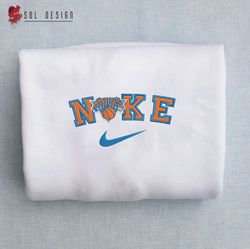 Nike New York Knicks Embroidered Unisex Shirt, Knicks NBA T Shirt, Basketball, NBA Embroidery Hoodie, NBA Sweatshirt