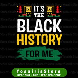 It's The Black History For Me Svg, African Black History Month Svg png, Black History, Melanin