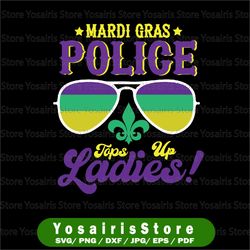 Funny Sunglasses Police Svg, Mardi Gras Carnival Svg Mardi Gras Svg,Carnival, Holiday, Svg Cut File, Clip Art