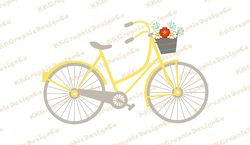 Bicycle svg Bike svg Cycling svg Bicycle png Flower bouquet svg Hello spring svg Spring flowers svg Welcome spring svg