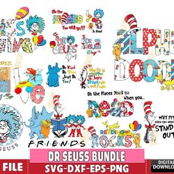 Dr Seuss Svg Bundle, Funny Dr Seuss Quote Svg bundle, Dr Seuss Svg bundle , Silhouette, Digital , Instant Download