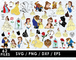 Beauty And The Beast Svg Files Beauty Beast Svg Cut Files Beauty Beast Png Cricut Files Beauty Beast Layered Clipart