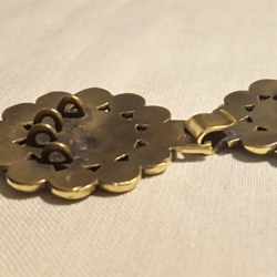 Handmade brass clasp for jewelry making,vintage Multi Strand jewelry Toggle Clasp,Handmade ukrainian brass Hook lock