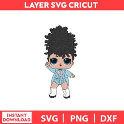 LOL Miss Jive Hair Goals Doll Surprise Doll  Of The LOL Svg, Png, Dxf Digital File.