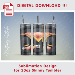Cute Graduation Template - Seamless Sublimation Pattern - 20oz SKINNY TUMBLER - Full Tumbler Wrap