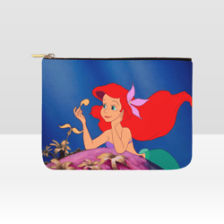 little mermaid accessory pouch 8''x 6''