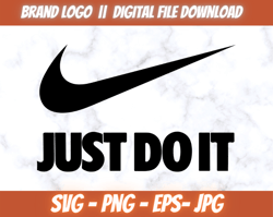 Nike just do it Logo Nike Design Silhouette Svg vector, png,eps,jpg Instant Download