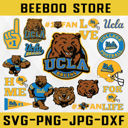 UCLA, UCLA svg, Bruins Nation football svg NCAA Sports svg Instant Download