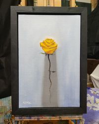 Original oil painting light and shadow Still life painting flower painting flowers painting Bright painting