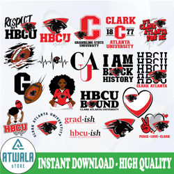 Clark Atlanta University Svg, HBCU Teams svg, HBCU Football Svg, Sport Bundle Svg, Clipart
