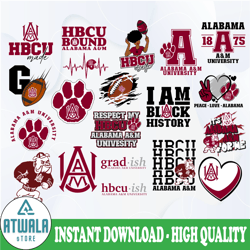 Alabama A&M University Svg, HBCU Teams svg, HBCU Football Svg, Sport Bundle Svg, Clipart