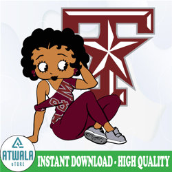 Betty Boop With Texas A M Aggies PNG File, NCAA png, Sublimation ready, png files for sublimation,printing DTG printing