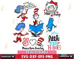 Dr Seuss Bundle svg dxf eps png, Dr Seuss Bundle Svg, for Cricut, Silhouette, digital , file cut , Instant Download