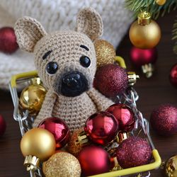 French bulldog crochet pattern, amigurumi Frenchie dog tutorial, DIY mini toy dog for pet lover, stuffed toy frenchie