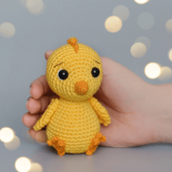 Chicken crochet pattern, amigurumi chicken tutorial, DIY mini toy Easter chicken, stuffed chicken farm animal
