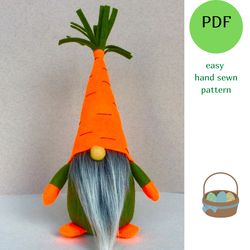 easter carrot gnome pattern pdf