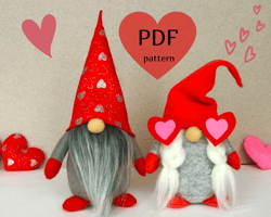 valentines gnomes pattern pdf