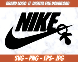Baby nike Logo,Nike Design Silhouette Svg vector, png,eps,jpg, Instant Download.