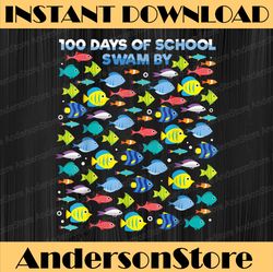 Fish 100 Days Of School PNG Fisher Teacher Boy Girl
