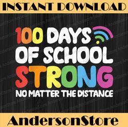 100th Days Of School With Dog Student Teacher Kids PNG