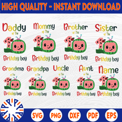 Bundle 17 files Cocomelon Of Birthday Boy PNG, Coco Melon png, Cocomelon Bundle png, Cocomelon Birthday png