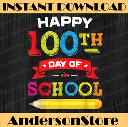 100 Books for 100 Days 100th Day of School Teacher Kid PNG