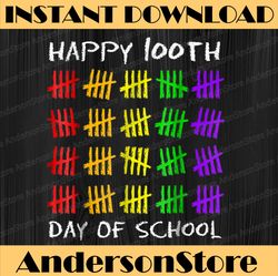 Happy 100th Day of School PNG for Teacher or Child