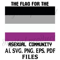 ASEXUAL FLAG SVG VECTOR GRAPHICS AI.EPS.PNG.SVG.PDF FILES DOWNLOAD DIGITAL SUBLIMATION FILES