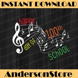 100th Day Of School Music Teacher - 100 Days Musician PNG