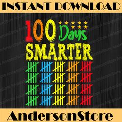100th Day of School Teacher Kid Child Happy 100 Days Smarter PNG