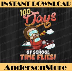 Vintage 100th Day of School Teacher Student 100 Days  PNG