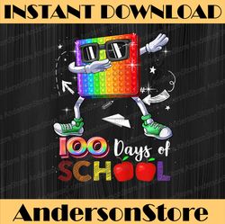 100 Days of School 100th Day of School Pop It Dabbing PNG