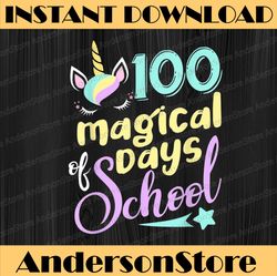 100 Days Of School Unicorn 100 Days Smarter 100th Day PNG