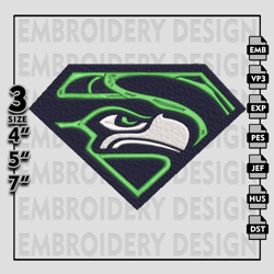 Seattle Seahawks Embroidery Files, NFL Logo Embroidery Designs, NFL Seahawks, NFL Machine Embroidery Designs