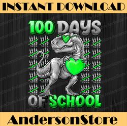 100 Days Of School Trex 100 Days Smarter 100th Day of School PNG