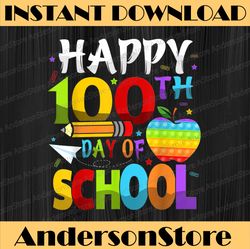 Happy 100th Day Of School Teacher Rainbow - 100 Days Smarter PNG