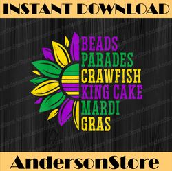 Beads Parades Crawfish King Cake Mardi Gras Celebration Mardi Gras Festival, Louisiana Party, Happy Mardi Gras PNG