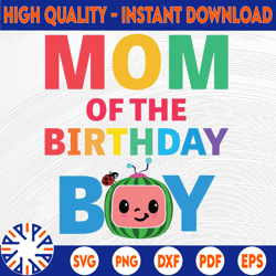 Cocomelon Mom Birthday Boy svg, Coco Melon svg, Cocomelon Bundle svg, Cocomelon Birthday svg, Watermelon Birthday