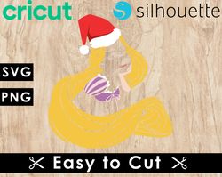 Rapunzel Christmas Svg Files, Rapunzel Svg Files, Vector Png Images, SVG Cut Files for Cricut, Clipart Bundle