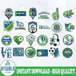 MLS Logo Seattle Sounders FC, Seattle Sounders FC svg, Vector Seattle Sounders FC, Clipart Seattle Sounders FC, Football