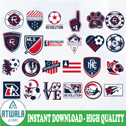 MLS Logo New England Revolution, New England Revolution svg, Vector New England Revolution, Clipart New England